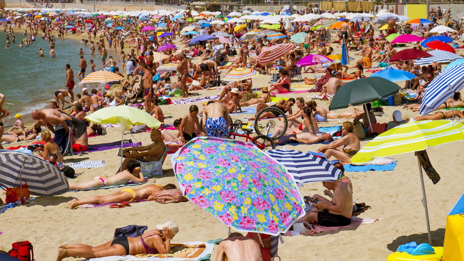 Plaża w Barcelonie, Hiszpania