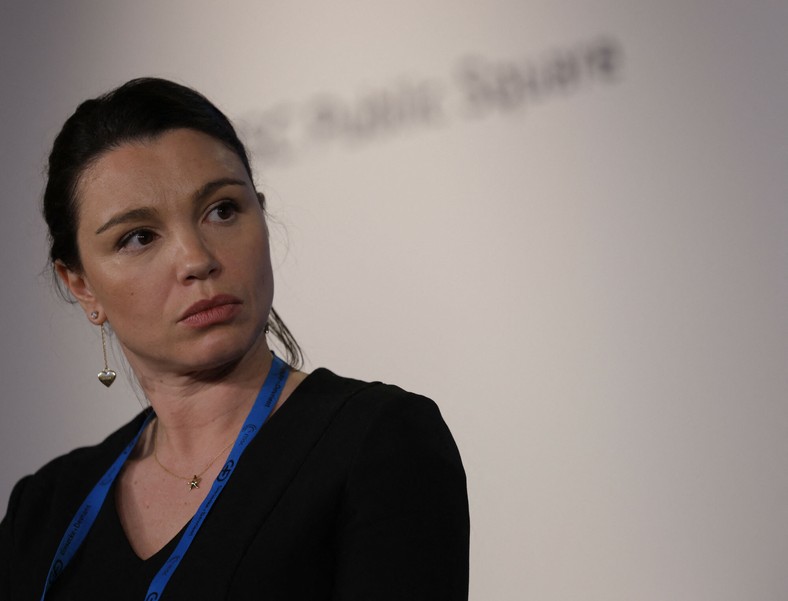 Zhanna Nemsova, hija de un disidente ruso y directora de una fundación que lleva su nombre, en la Conferencia de Seguridad de Múnich. Múnich, 18 de febrero de 2023
