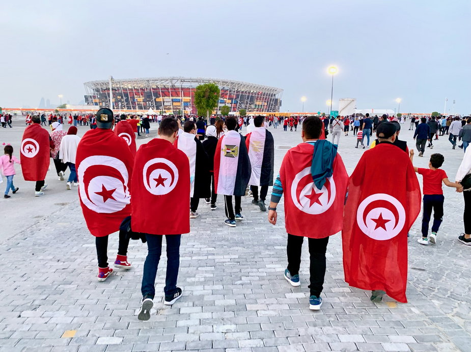 Kibice z Tunezji w Katarze 