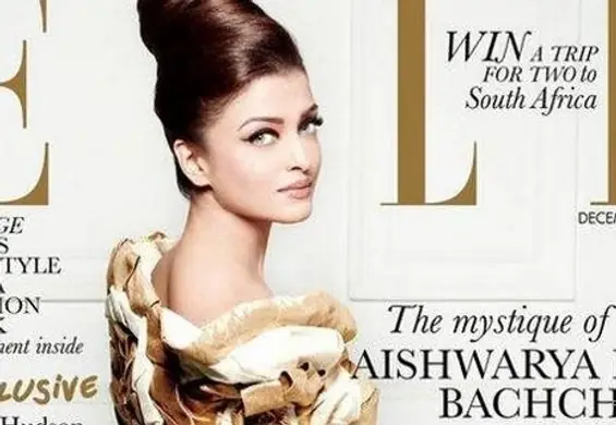 Aishwarya Rai wybielona na okładce Elle?