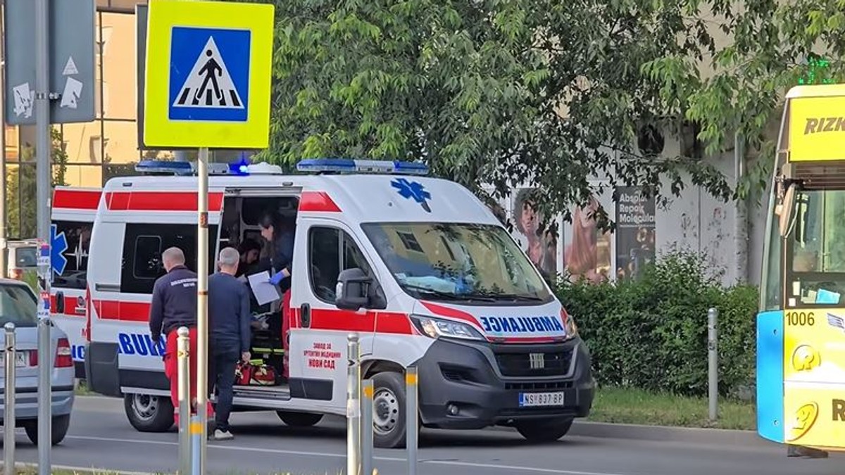 Oboren pešak u Novom Sadu