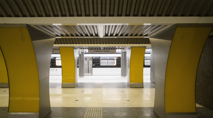 A felújított Kálvin téri állomás az M3-as metróvonal újabb szakaszának átadóünnepsége napján / Fotó: MTI/Balogh Zoltán
