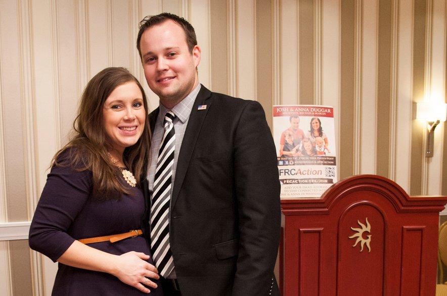 Josh Duggar z żoną Anną 