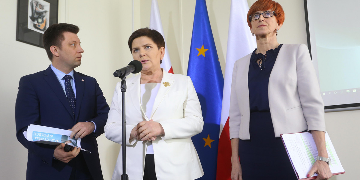 Michał Dworczyk, Beata Szydło i Elżbieta Rafalska