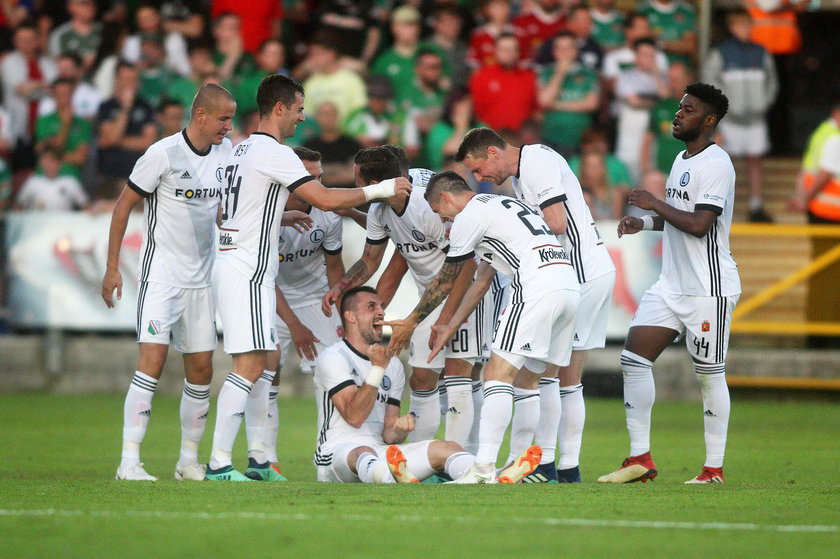 Pilka nozna. Liga Mistrzow. Cork City FC - Legia Warszawa. 10.07.2018