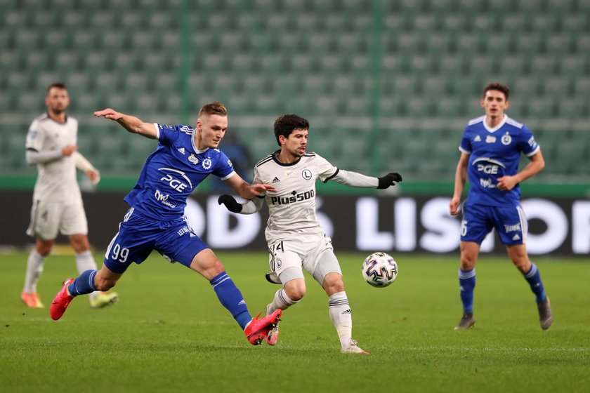 Pilka nozna. PKO Ekstraklasa. Legia Warszawa - Stal Mielec. 18.12.2020