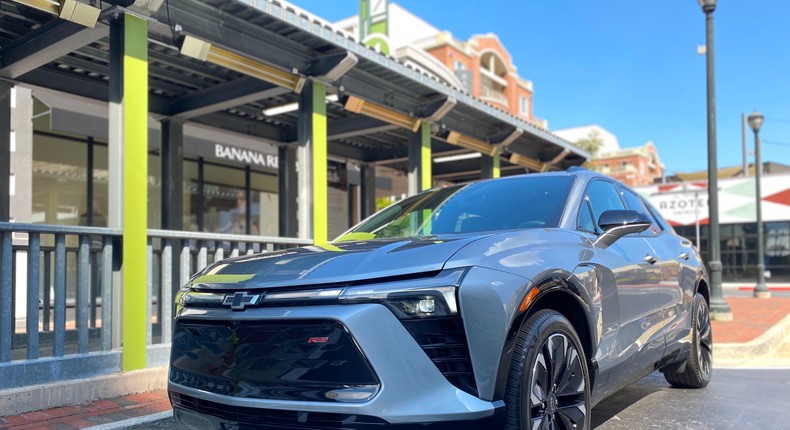 The 2024 Blazer EV RS in gray.Benjamin Zhang/Business Insider