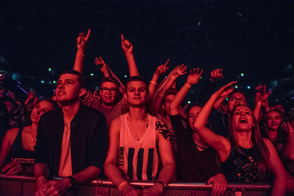 Hardwell na koncercie w Polsce - zdjęcia publiczności z Tauron Arena Kraków