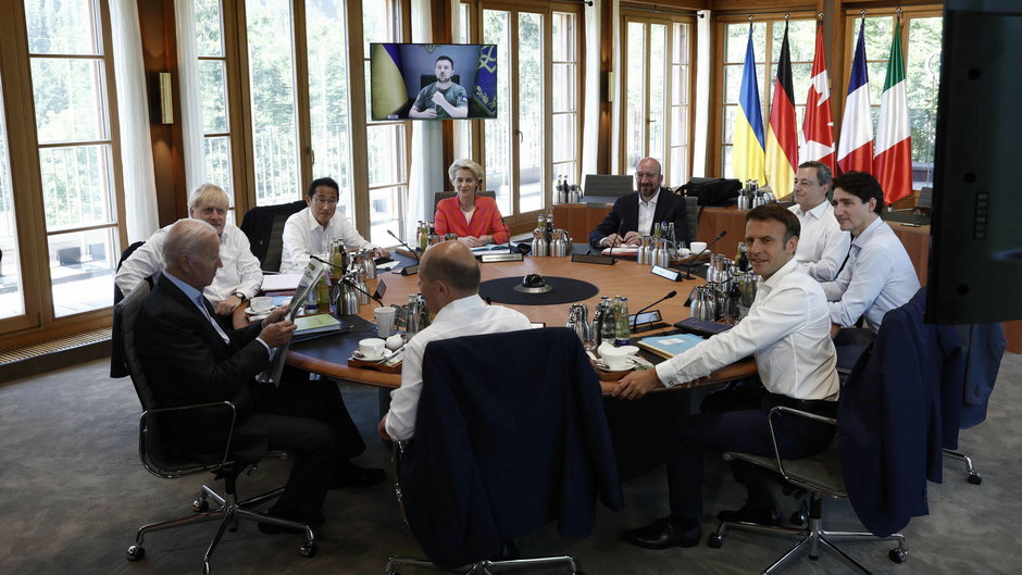 Prezydent poprzez łącze wideo rozmawiał z przywódcami G7