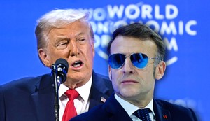 Donald Tramp i Emanuel Makron