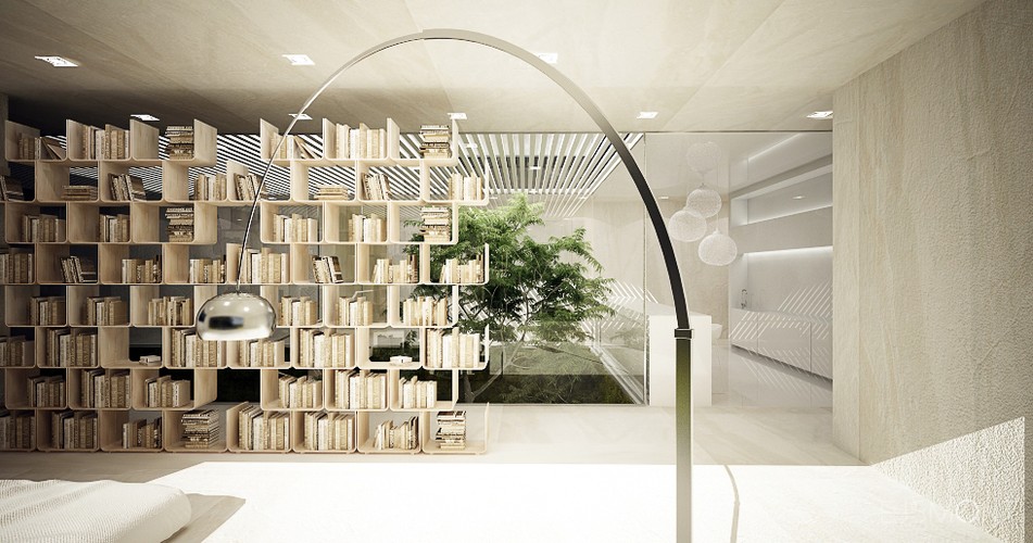 Betonowy dom z wewnętrznym patio - projekt Ejsmont