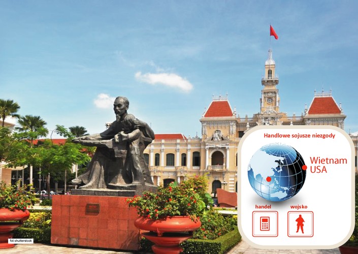 Wietnam, z którym USA przez 20 lat po zakończeniu wojny wietnamskiej nie utrzymywały żadnych stosunków, teraz jest w coraz większym stopniu postrzegany przez Waszyngton jako regionalna przeciwwaga dla Chin. Współpraca polityczna i wojskowa przekłada się także na gospodarkę. Od 2001 r., kiedy oba kraje podpisały umowę handlową, obroty handlowe zwiększyły się 20-krotnie z 1,5 miliarda dolarów do 30 miliardów w 2013 r.