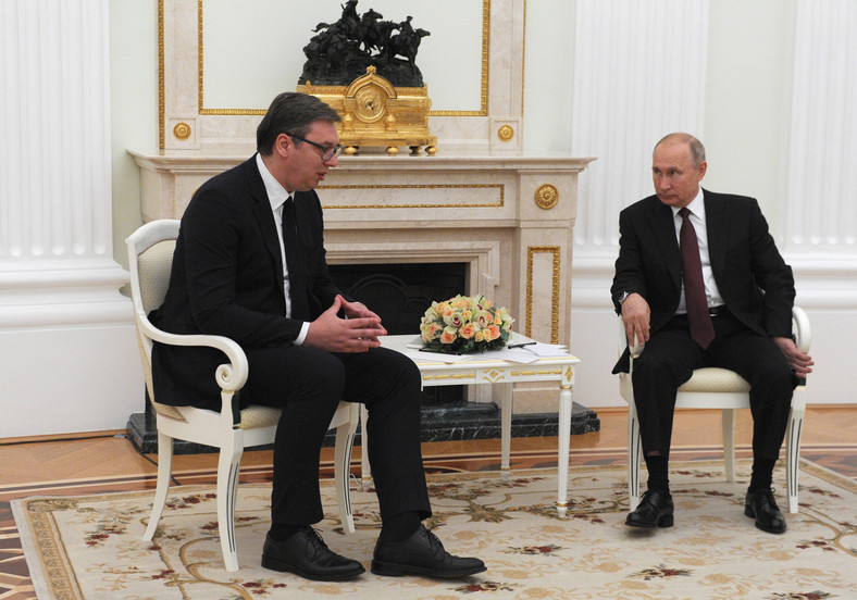 Aleksander Vucić i Władimir Putin. Moskwa, 23 czerwca 2020 r.
