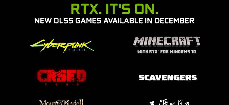 Nvidia DLSS w 6 nowych grach. Na liście Cyberpunk 2077 i Minecraft with RTX