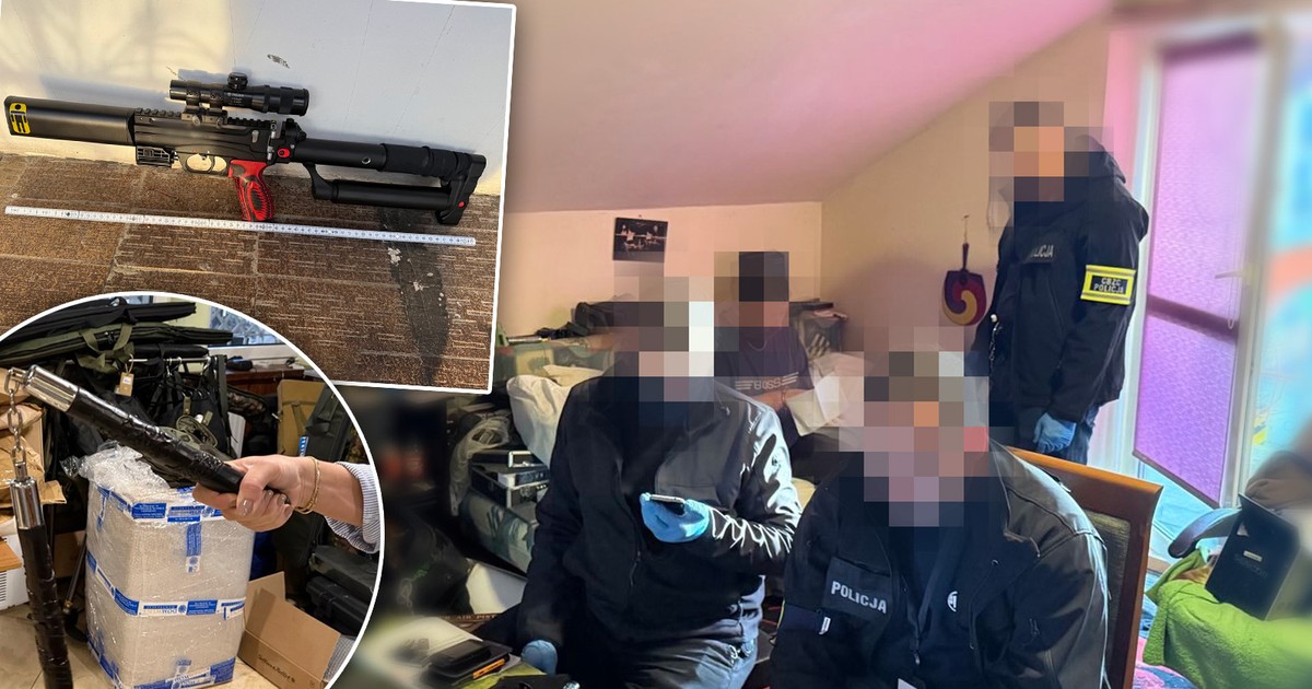 Arsenał cyberprzestępcy robi ogromne wrażenie. Ranił dwoje policjantów