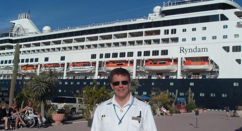 Cruise ship security officers investigate alleged criminal activity on the ship, similar to a police officer.Courtesy of Vincent McNally