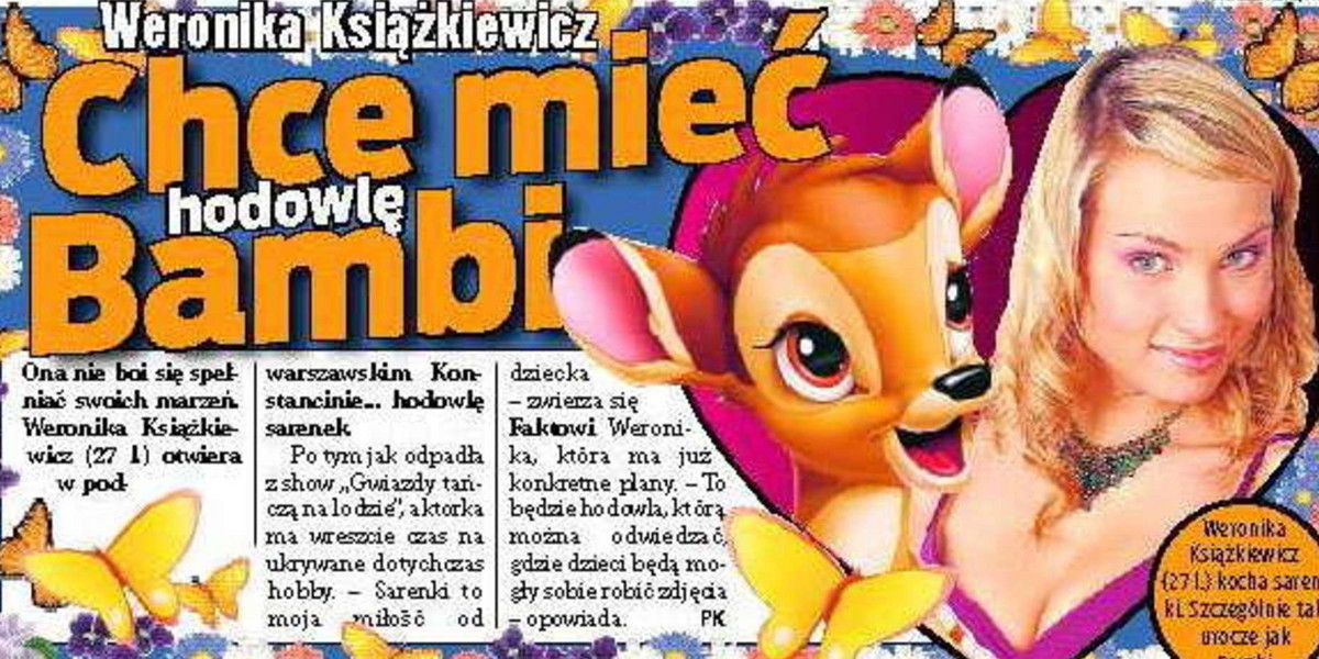 Chce mieć Bambi