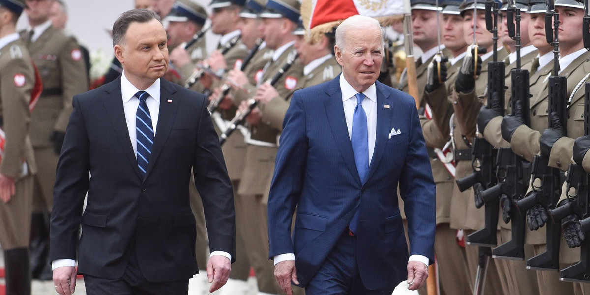 Joe Biden w Warszawie spotka się między innymi z prezydentem Andrzejem Dudą.