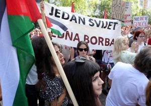 Zagrebu protest Marš za Palestinu
