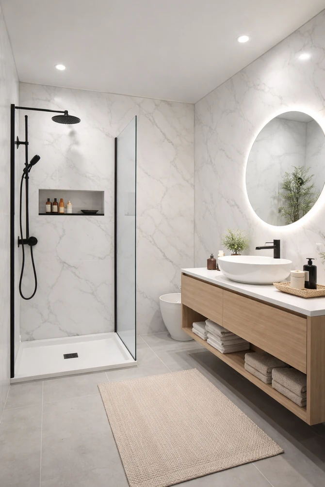 Ugradni paneli u kupatilu