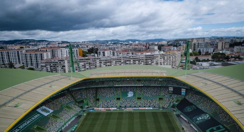 The Estadio Jose Alvalade, one of two stadiums in Lisbon scheduled to host matches in the Champions League final eight in August