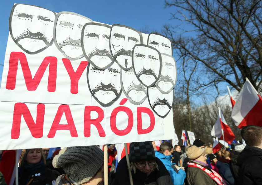 Manifestacja KOD w Warszawie