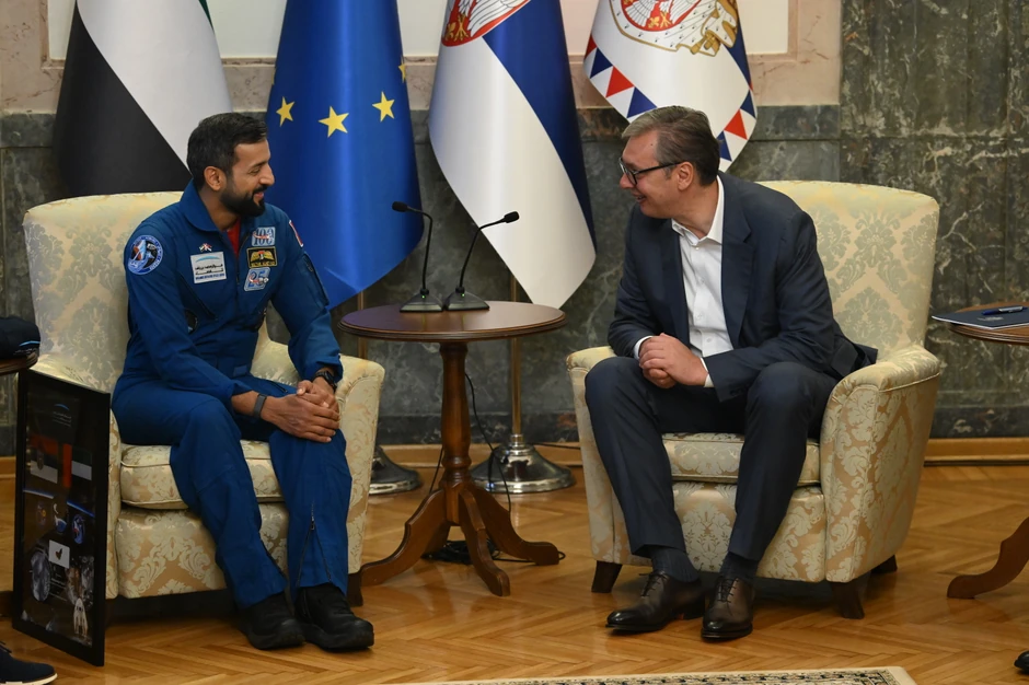 Aleksandar Vučić sastao se danas sa ministrom omladine Ujedinjenih Arapskih Emirata sultanom bin Saifom Al Nejadijem