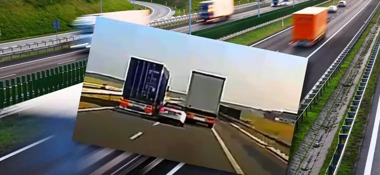 Tak wyprzedzał na A1. "Jeszcze takich akcji nie widziałem" [WIDEO]