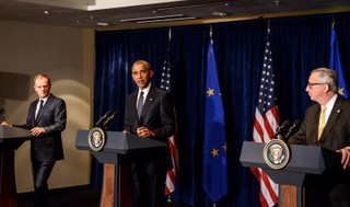 Obama po rozmowach z Tuskiem i Junckerem: USA będą wspierać Ukrainę i utrzymywać sankcje wobec Rosji