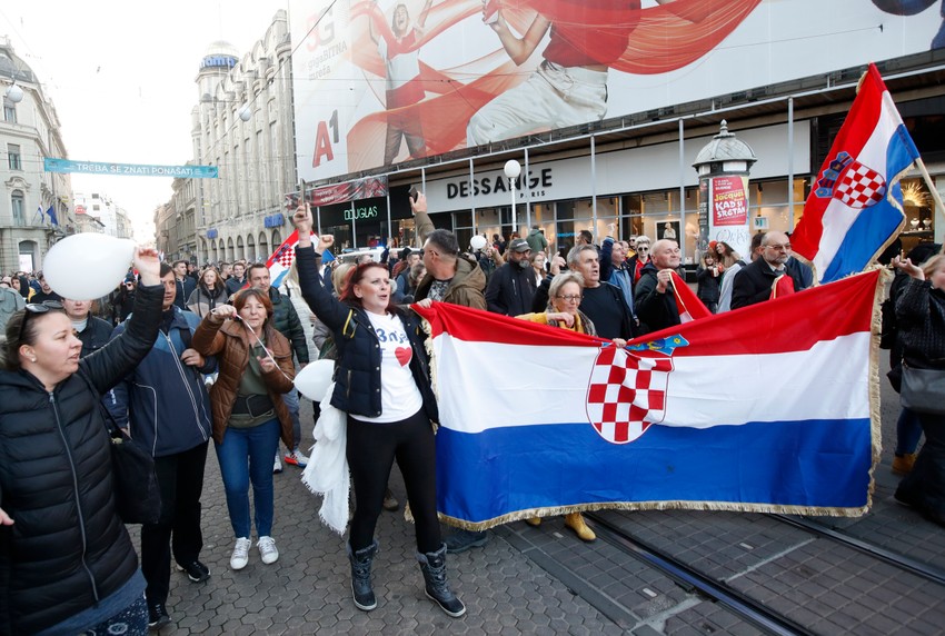 Protesti u Hrvatskoj zbog kovid restrikcija