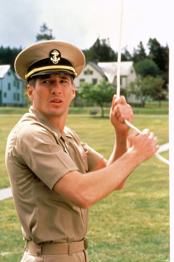 Richard Gere jako Zack Mayo w filmie "Oficer i dżentelmen" (1982)
