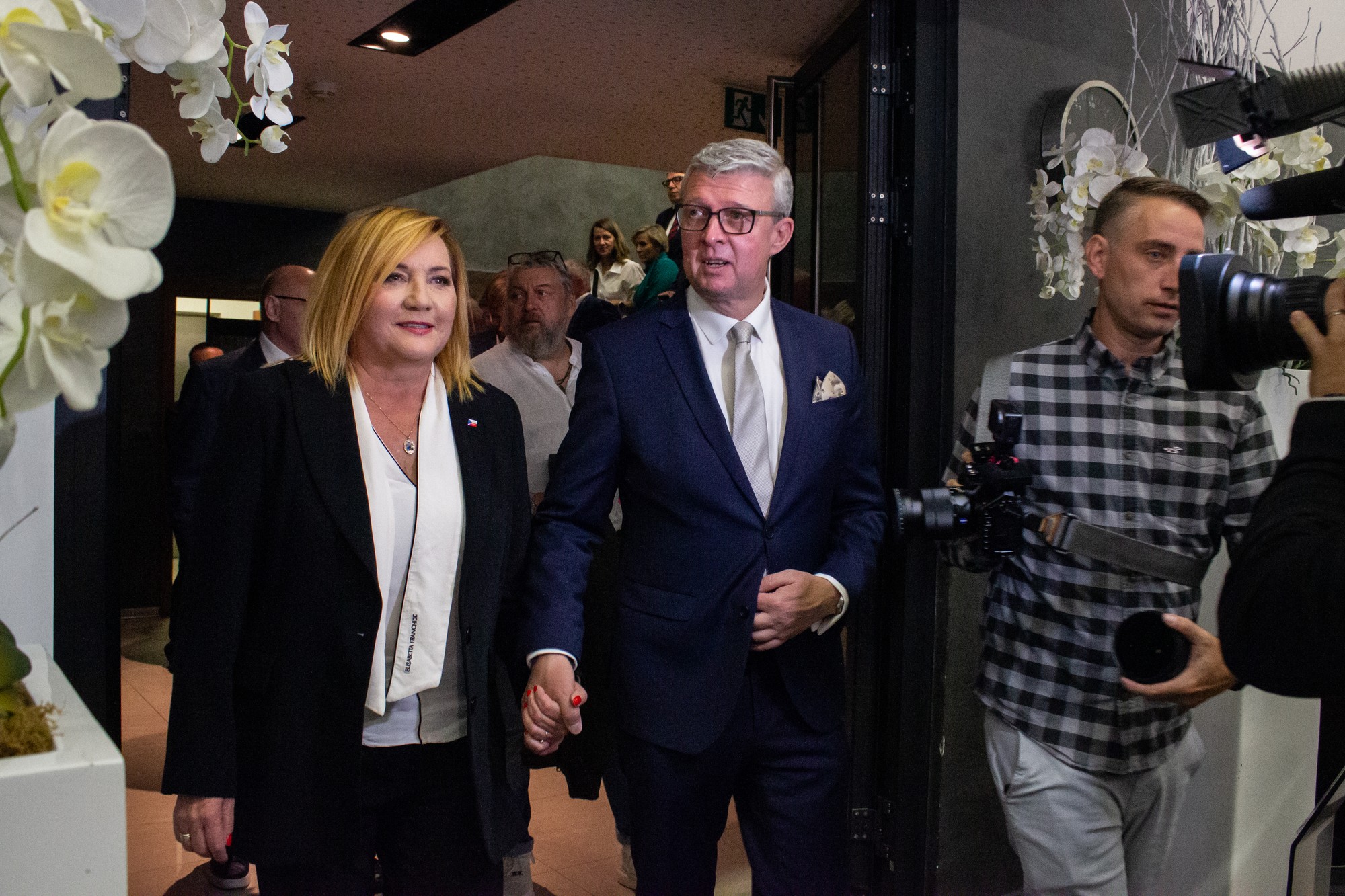 Českí politici Alena Schillerová a Karel Havlíček (ANO). 