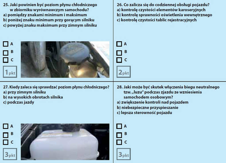 Egzamin teoretyczny na prawo jazdy - zestaw 1