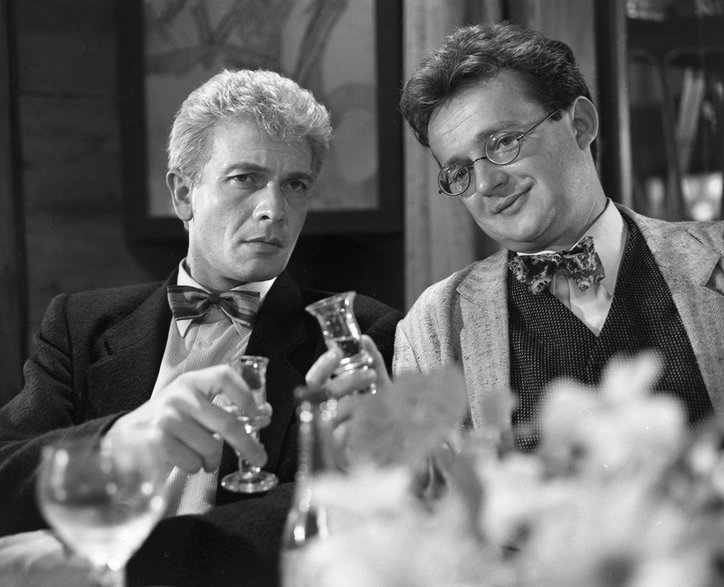 Marek Barbasiewicz i Krzysztof Bednarski w filmie "Schodami w górę" (1988)