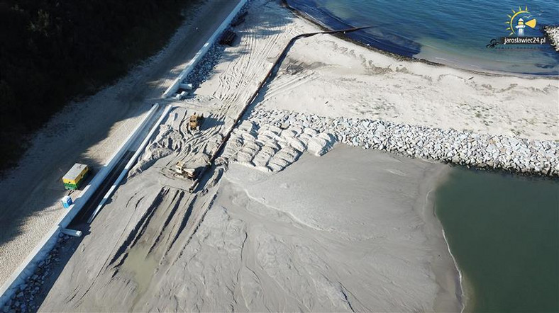 Sztuczna plaża w Jarosławcu