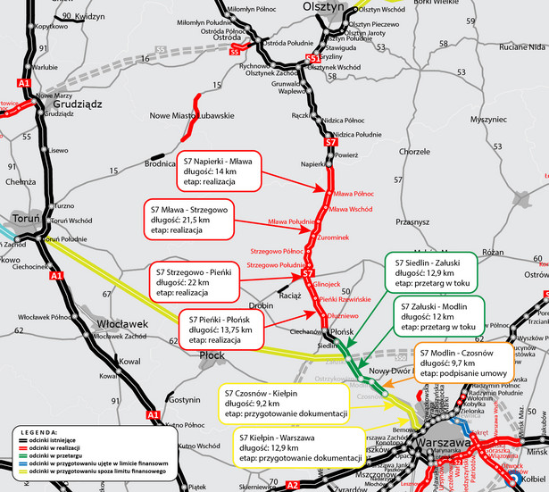 Kluczowa trasa północ-południe coraz bliżej. Jest umowa na kolejny odcinek drogi S7 [MAPA]