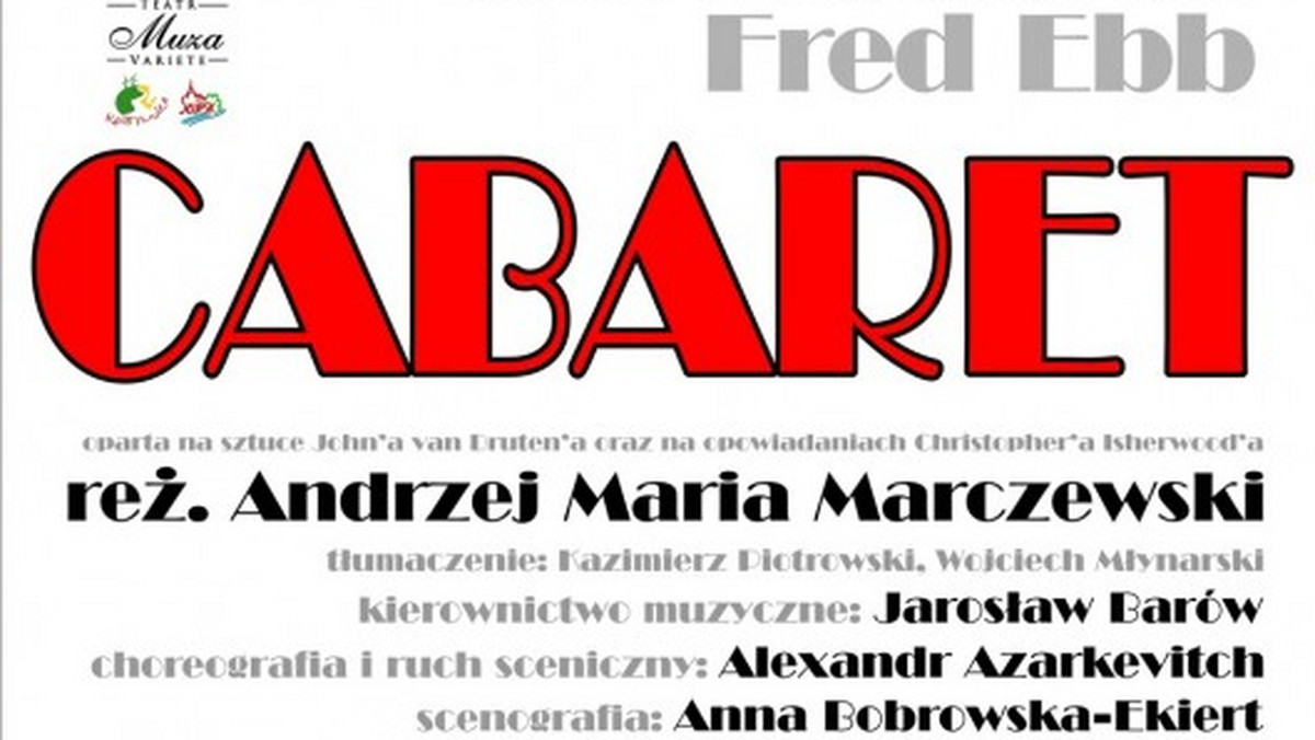 Plakat musicalu "Cabaret"