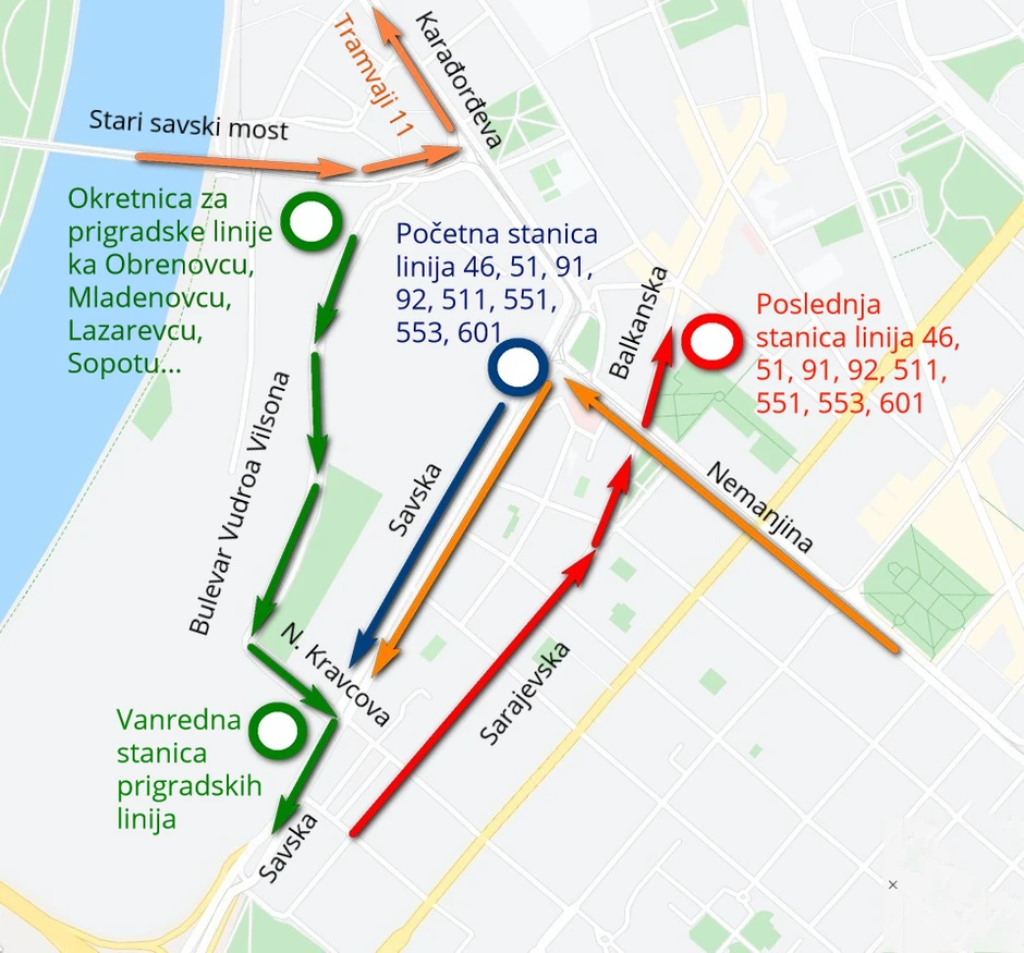 Sve promene i nove trase u gradskom i prigradskom prevozu
