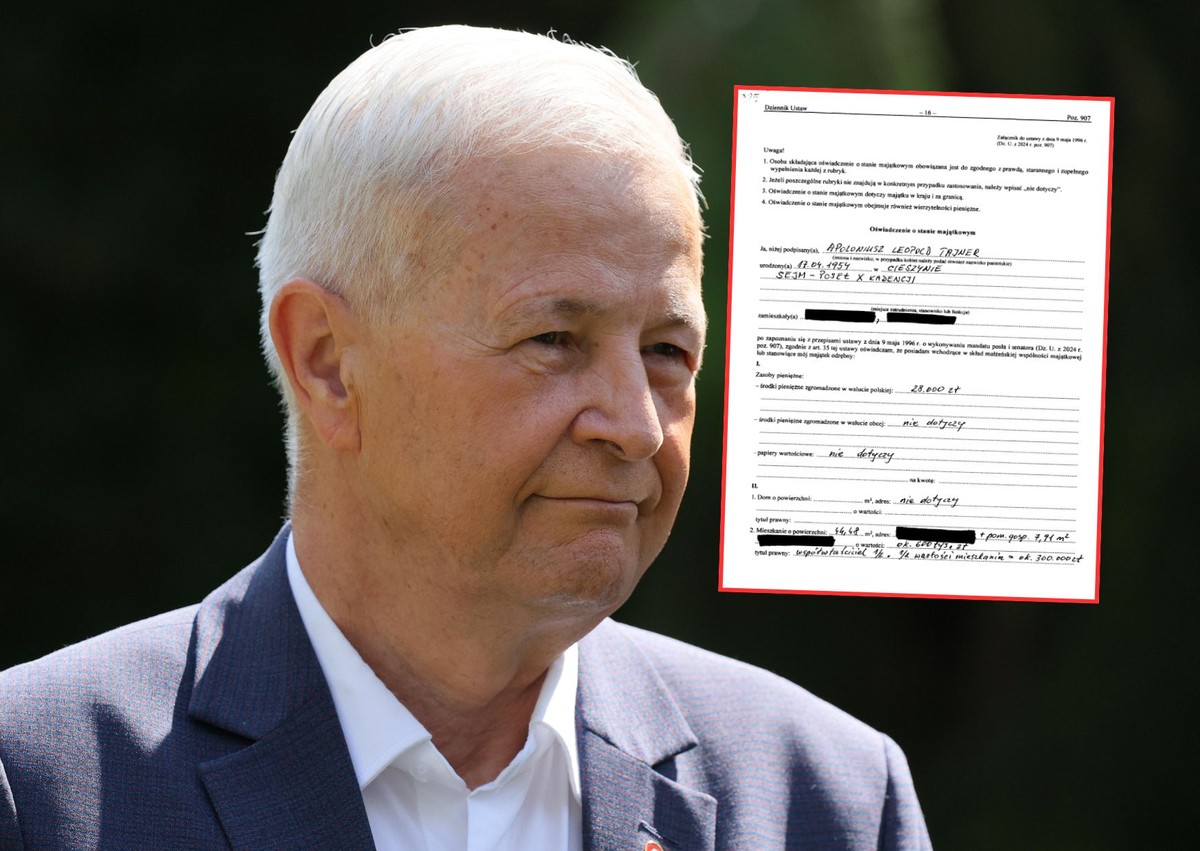 Oto majątek Apoloniusza Tajner. Jego emerytura przyprawia o zawrót głowy
