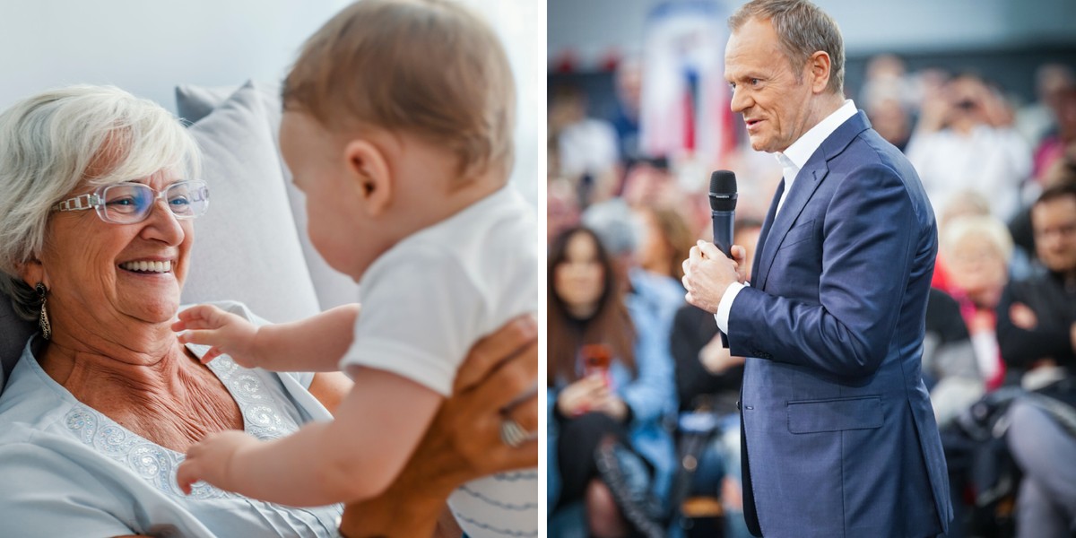 Donald Tusk obiecał wyborcom "babciowe".