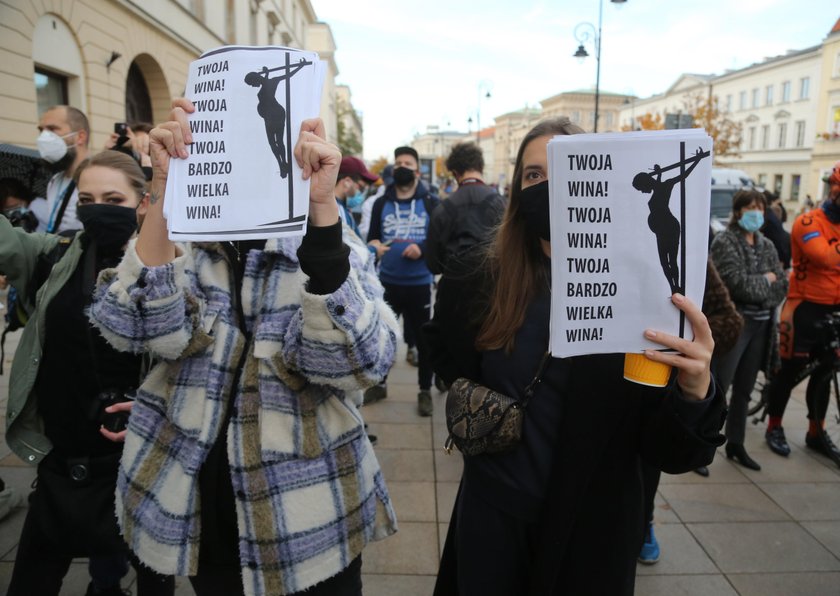 Protest Warszawa.