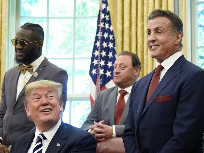 Donald Tramp i SIlvester Stalone