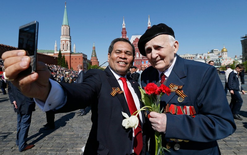 Dzień Zwycięstwa na Placu Czerwonym w Moskwie