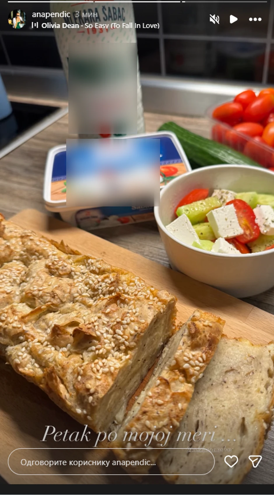 Ana Pendić pokazala šta večera