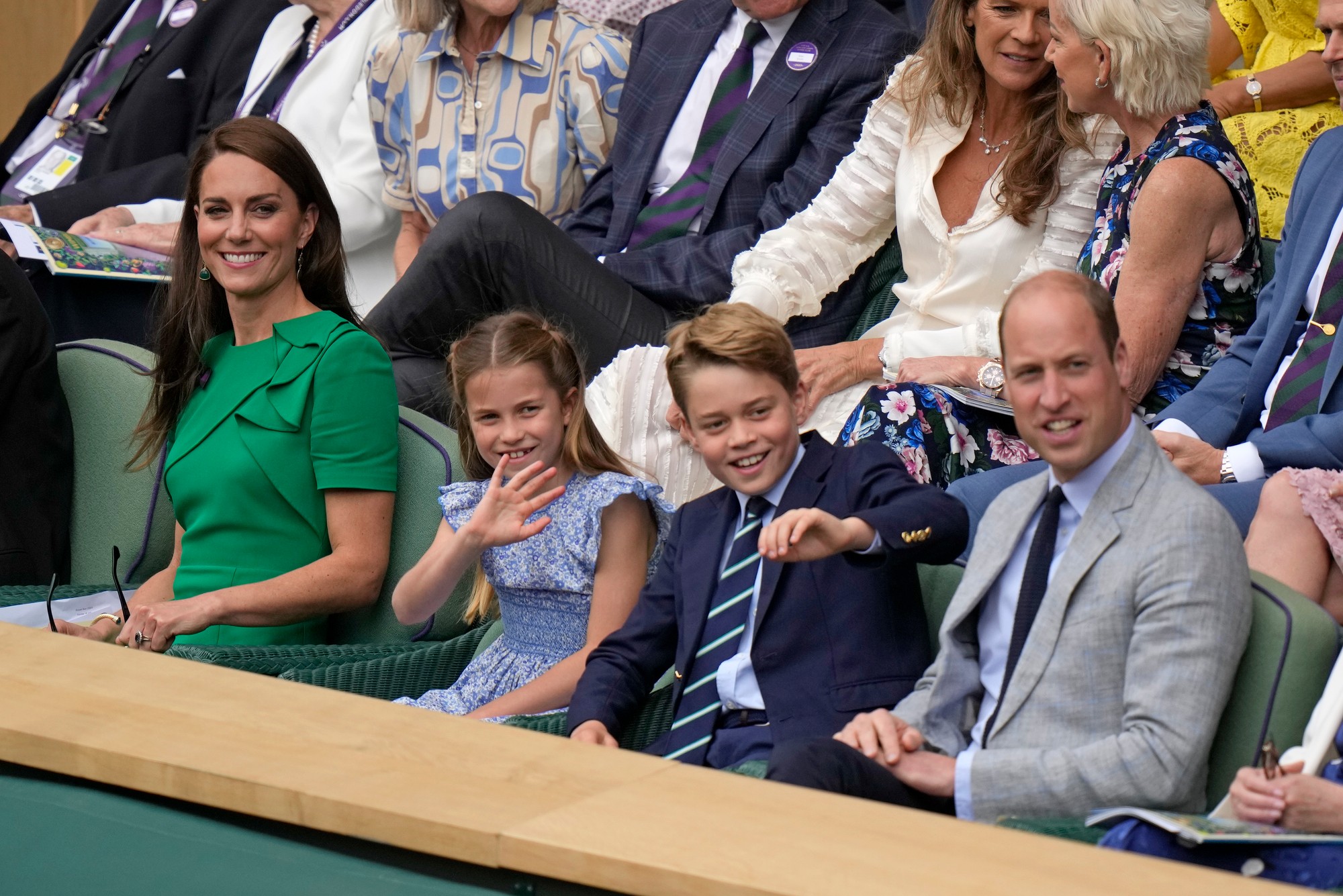 Kráľovská rodina na Wimbledone.