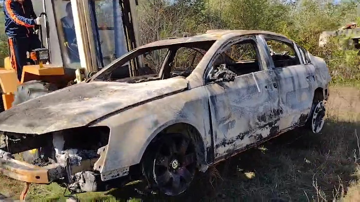 Automobil porodice Đokić potpuno je izgoreo