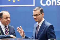 Konrad Szymański i Mateusz Morawiecki