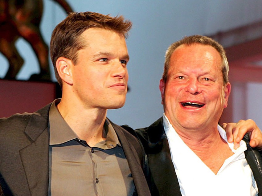 Met Dejmon i Teri Gilijam na premijeri filma "Braća Grim"