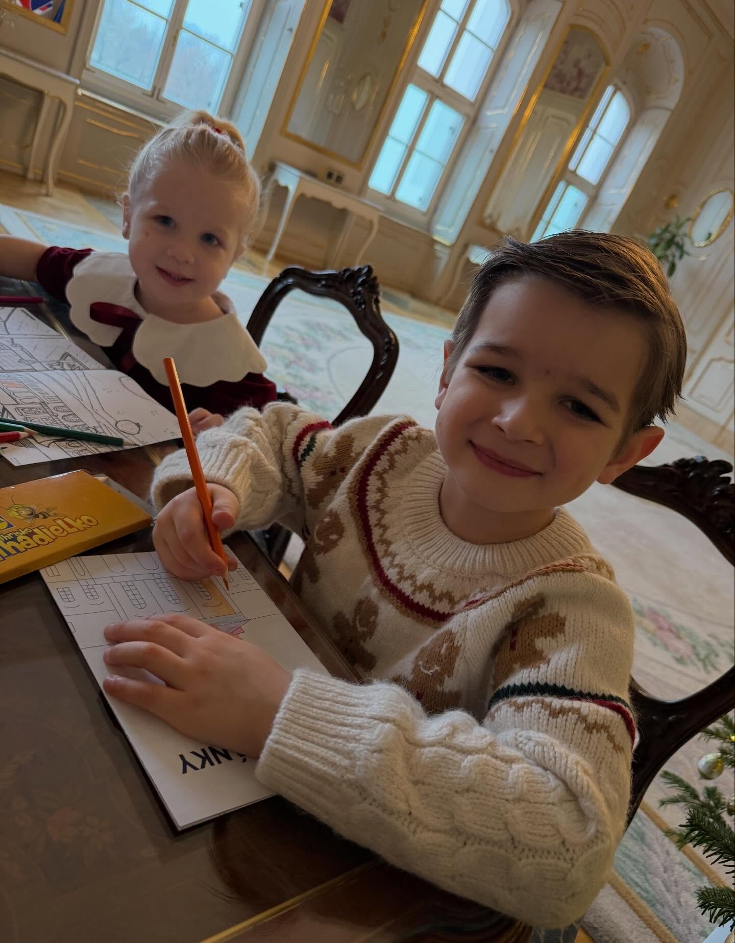 Deti Dominiky Cibulkovej Nina a Jakub. 