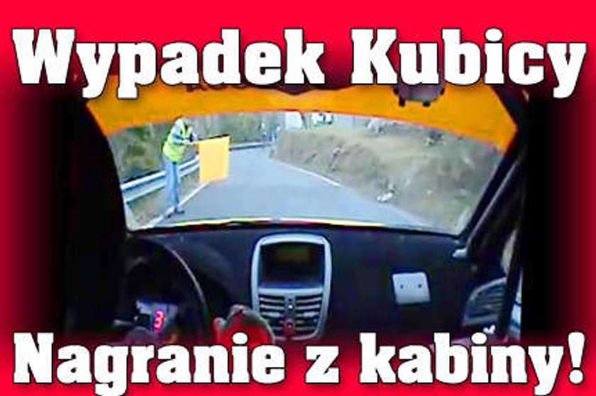 Wypadek Kubicy. Nagranie z kabiny!